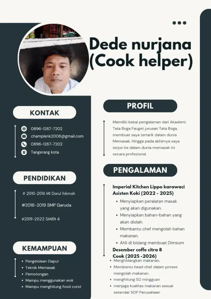 Cari kerja bagian dapurr