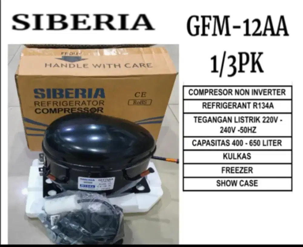 SIBERIA GFM 12AA * Kompressor Kulkas Showcase Pendingin Chest Freezer