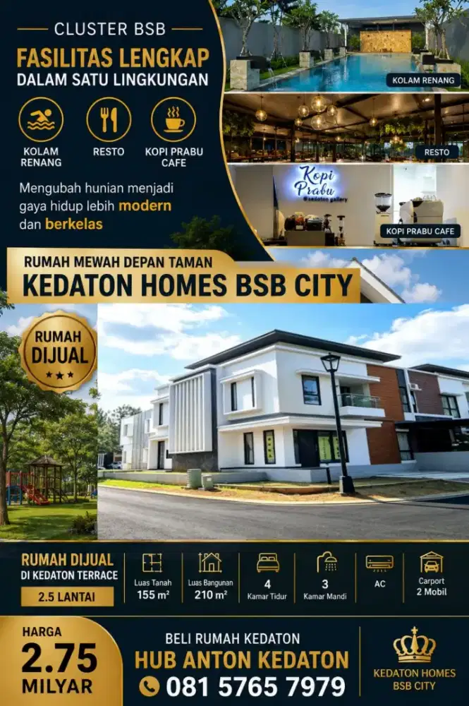 Kedaton 2LT HOOK termurah dr developer bsb hilago bron victoria valley
