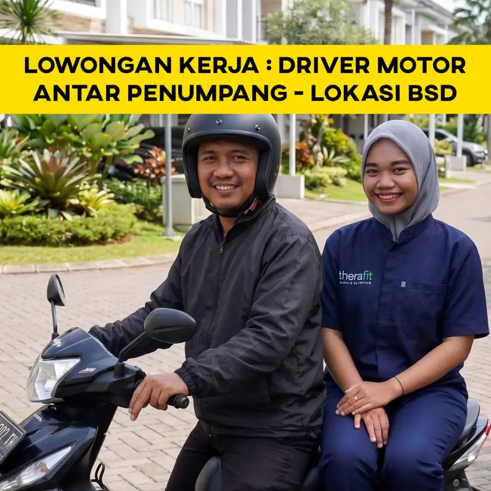 Lowongan kerja driver motor untuk antar penumpang - WILAYAH BSD