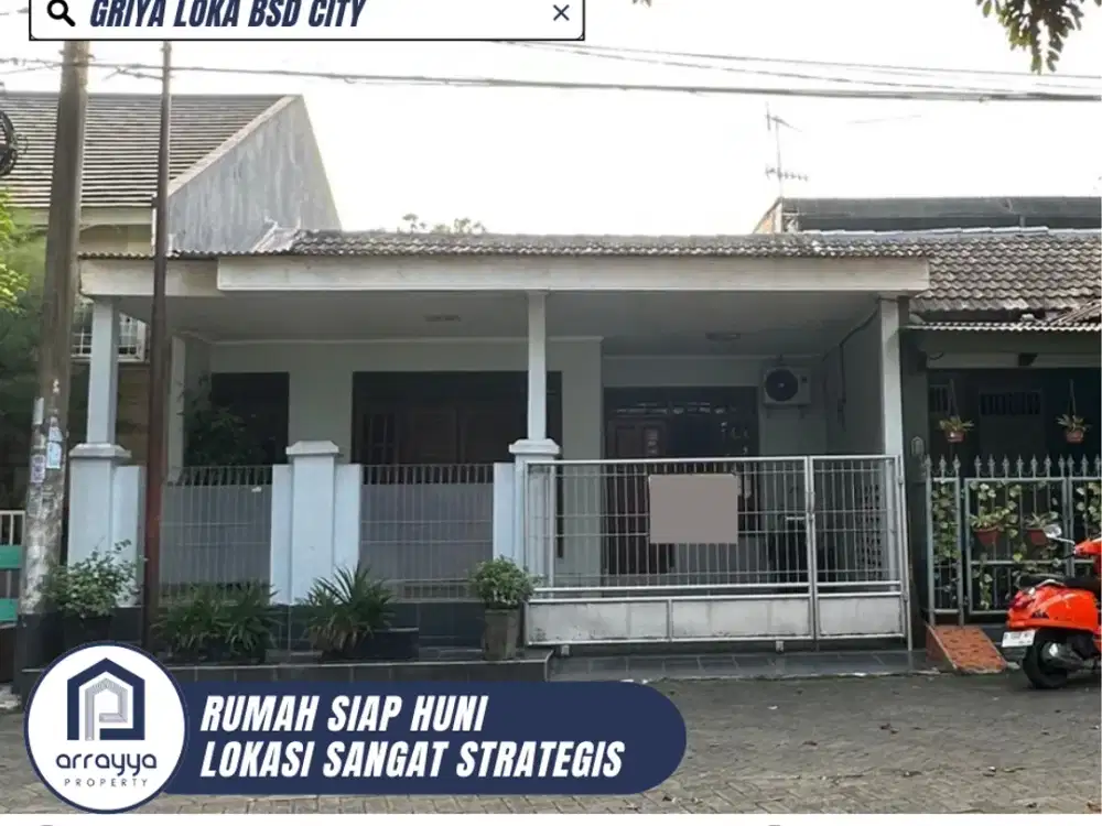 DIJUAL RUMAH CANTIK SIAP HUNI KONDISI TERAWAT DI GRIYA LOKA BSD (ARB50)
