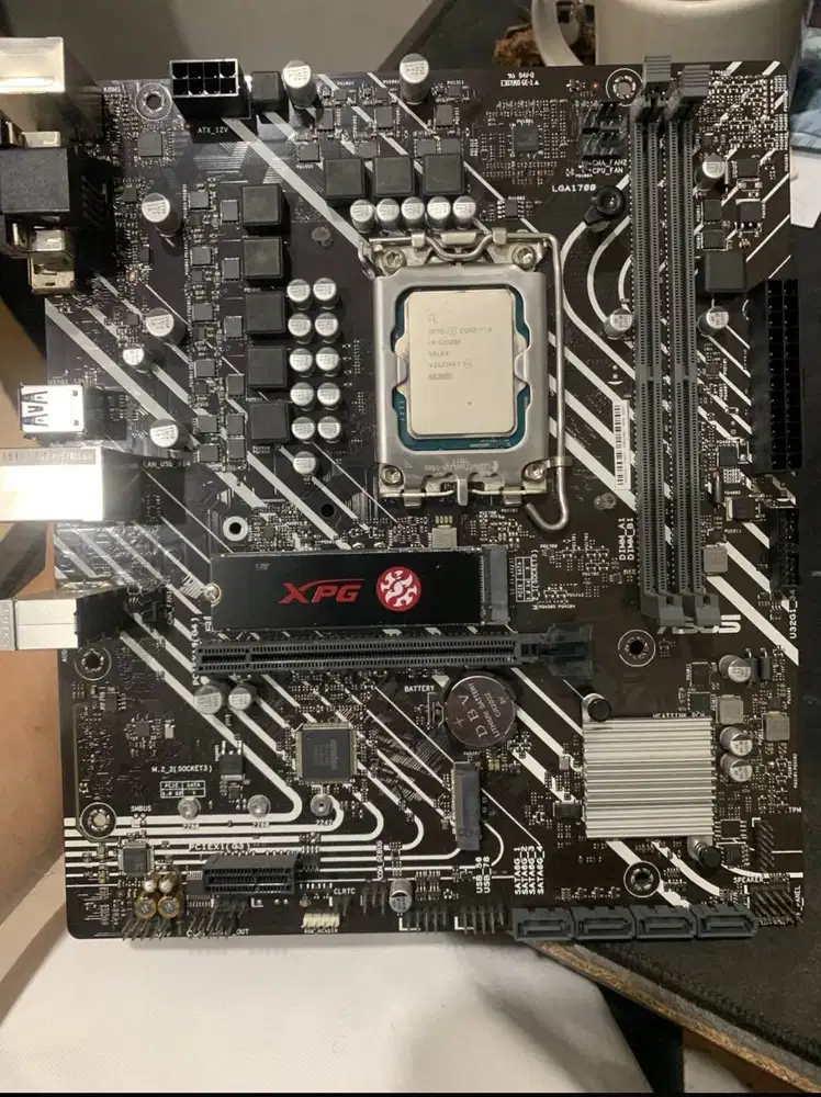 Dijual ASUS PRIME H610M-A D4 + Intel Core i3-12100F kondisi second pem