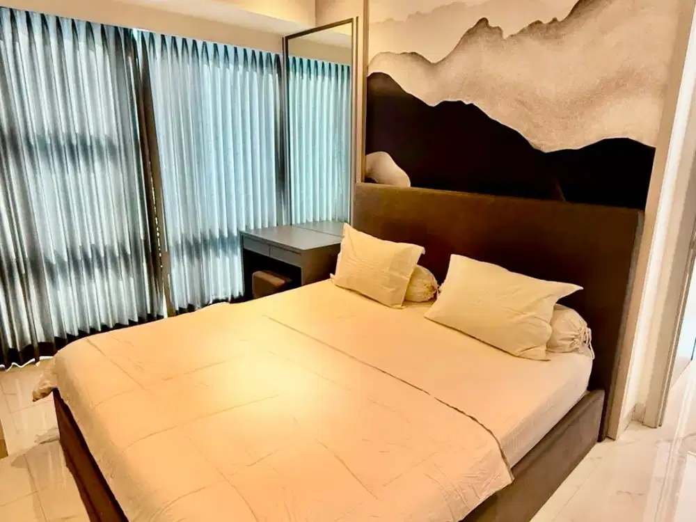 DISEWAKAN APARTEMEN LA VIZ 2BR LT29 FURNISH CITY VIEW PAKUWON MALL