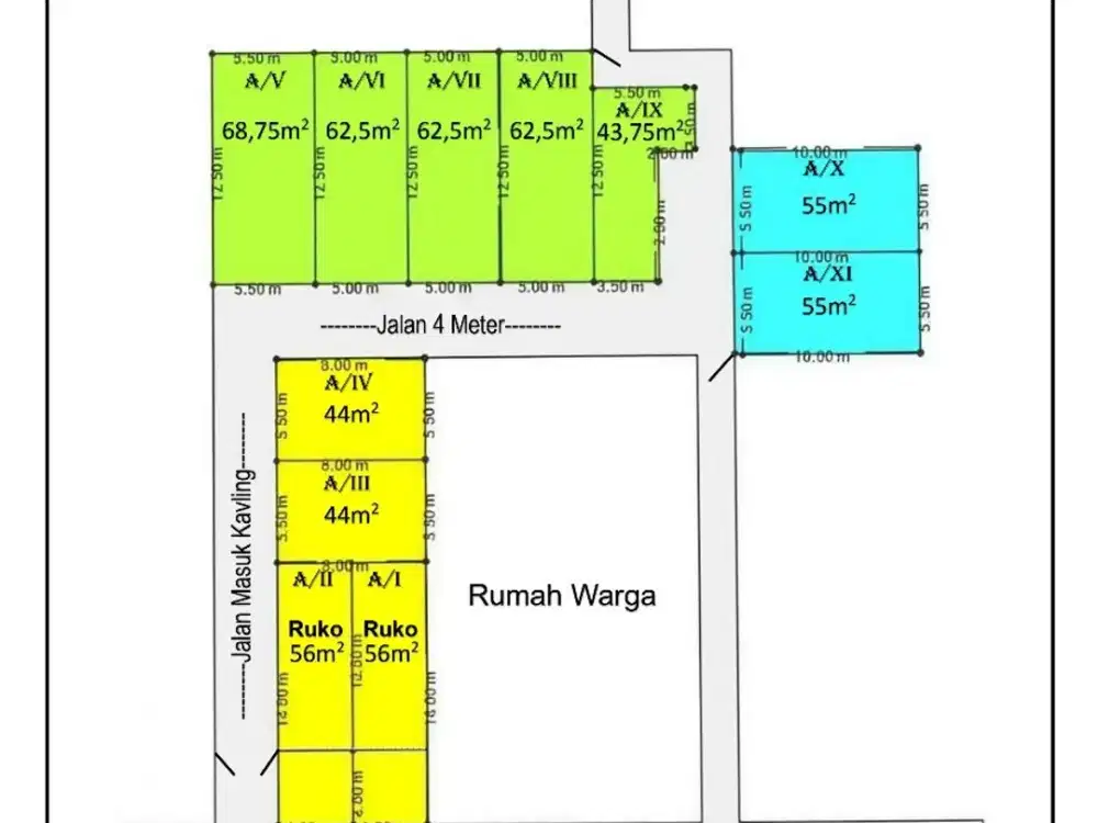 Jual Tanah Kavling Baru promo agustus 8jt permeter nego di pinggir jalan raya lubang buaya jakarta timur