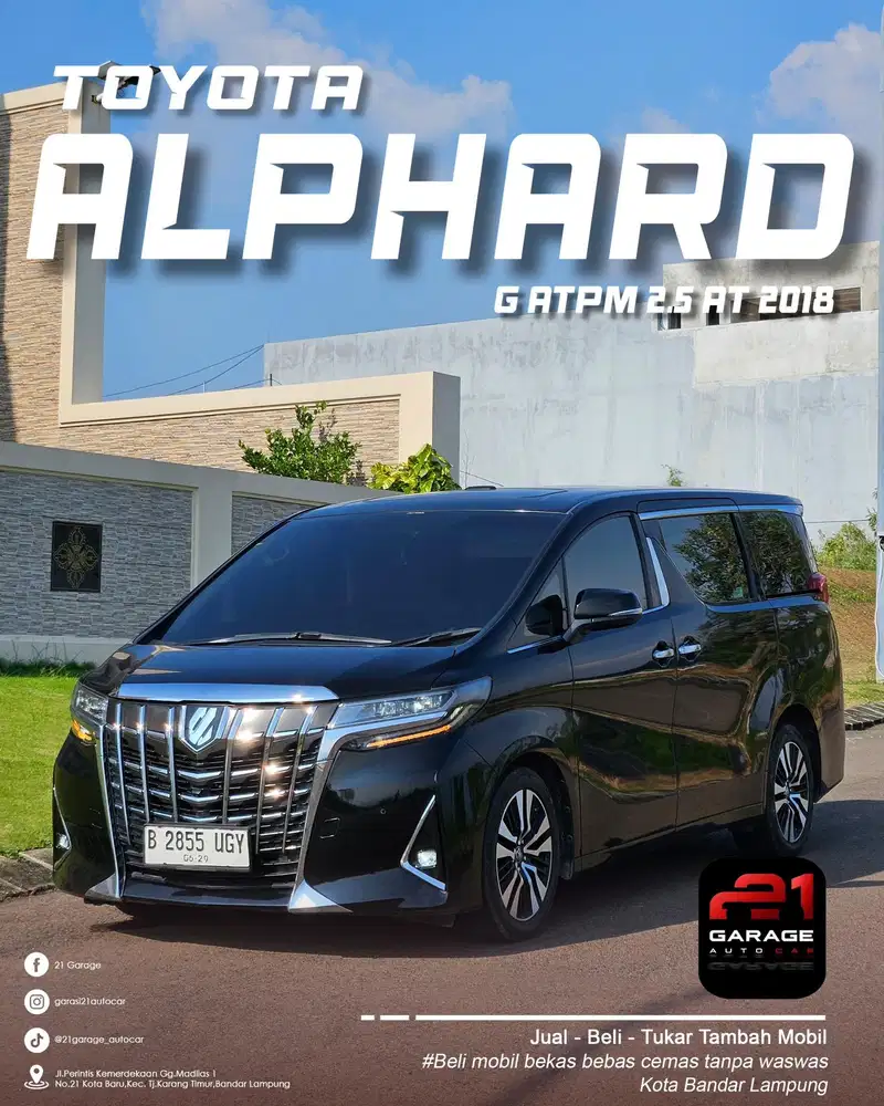 Toyota alphard 2018 G atpm 2.4 metik istimewa jual cepat bukan taksi