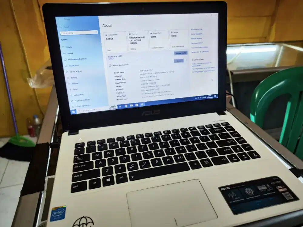 Laptop Asus A450C Normal