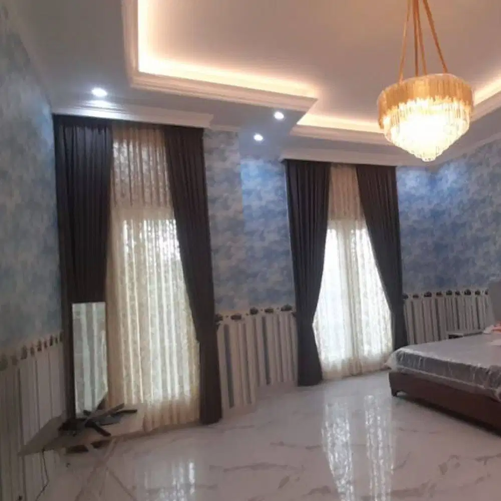Jasa Pasang Gorden Custom Wallpaper Dinding 3D Gordyn Hordeng Korden
