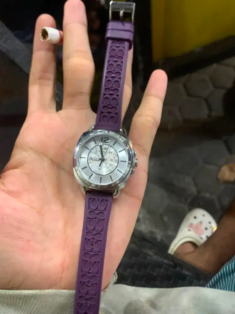 Coach boyfriend rubby strap dark purple