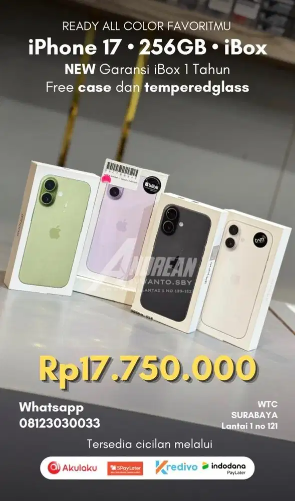 New iphone 17 256 gb ibox