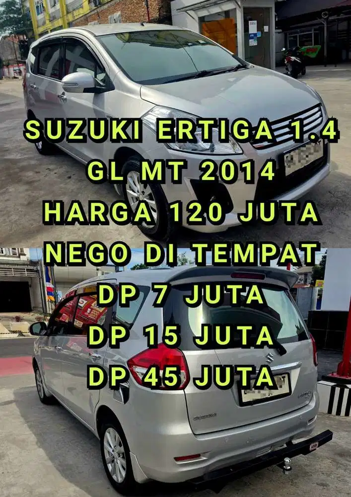 Suzuki Ertiga 2014 Bensin DP 7 JUTA