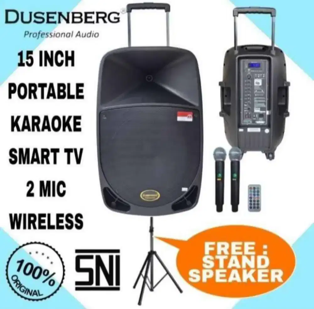Speaker portable 15 inch dusenberg db15a bluetooth 250Watt