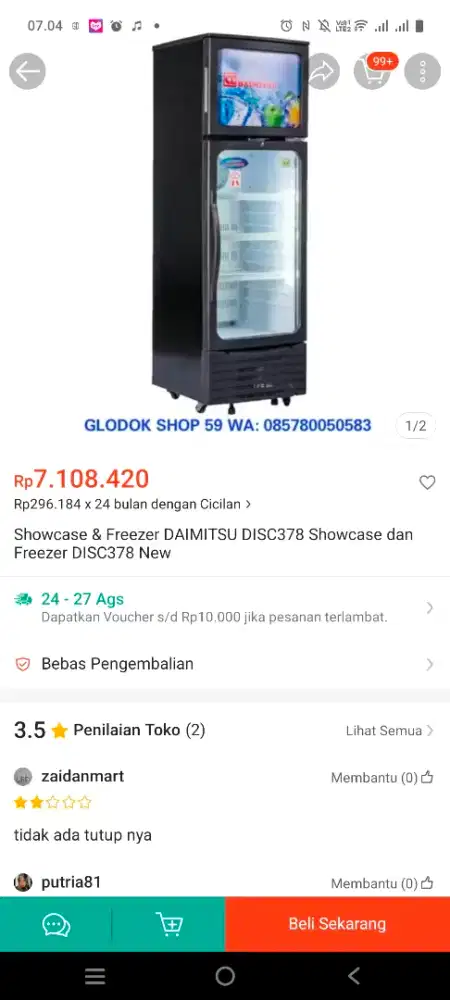 Monggo showcase daimitsu dics 378 istimewa