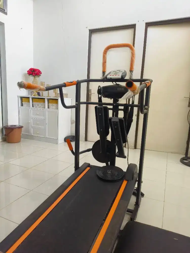Alat Fitness Treadmill Manual 6 Fungsi