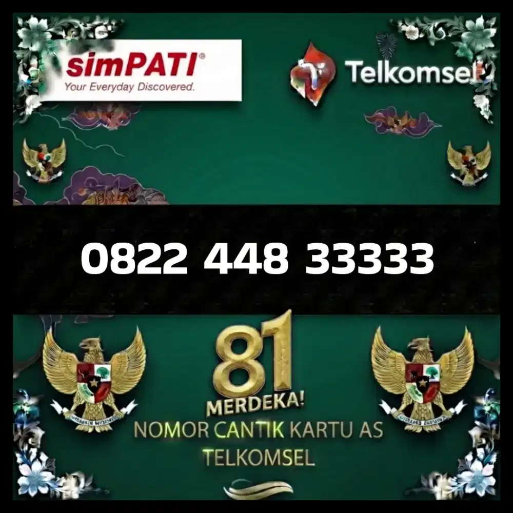 Nomor cantik simpati Telkomsel super