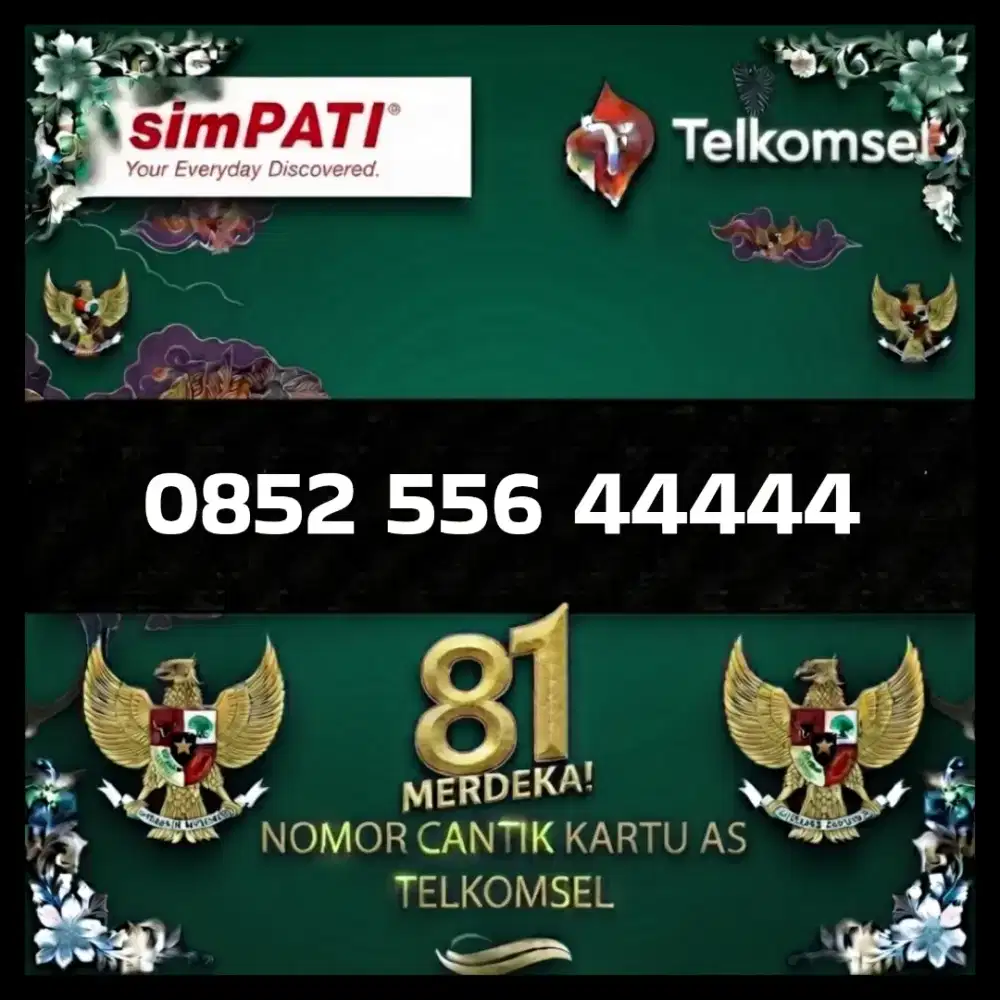 Nomor cantik Telkomsel kartu as super