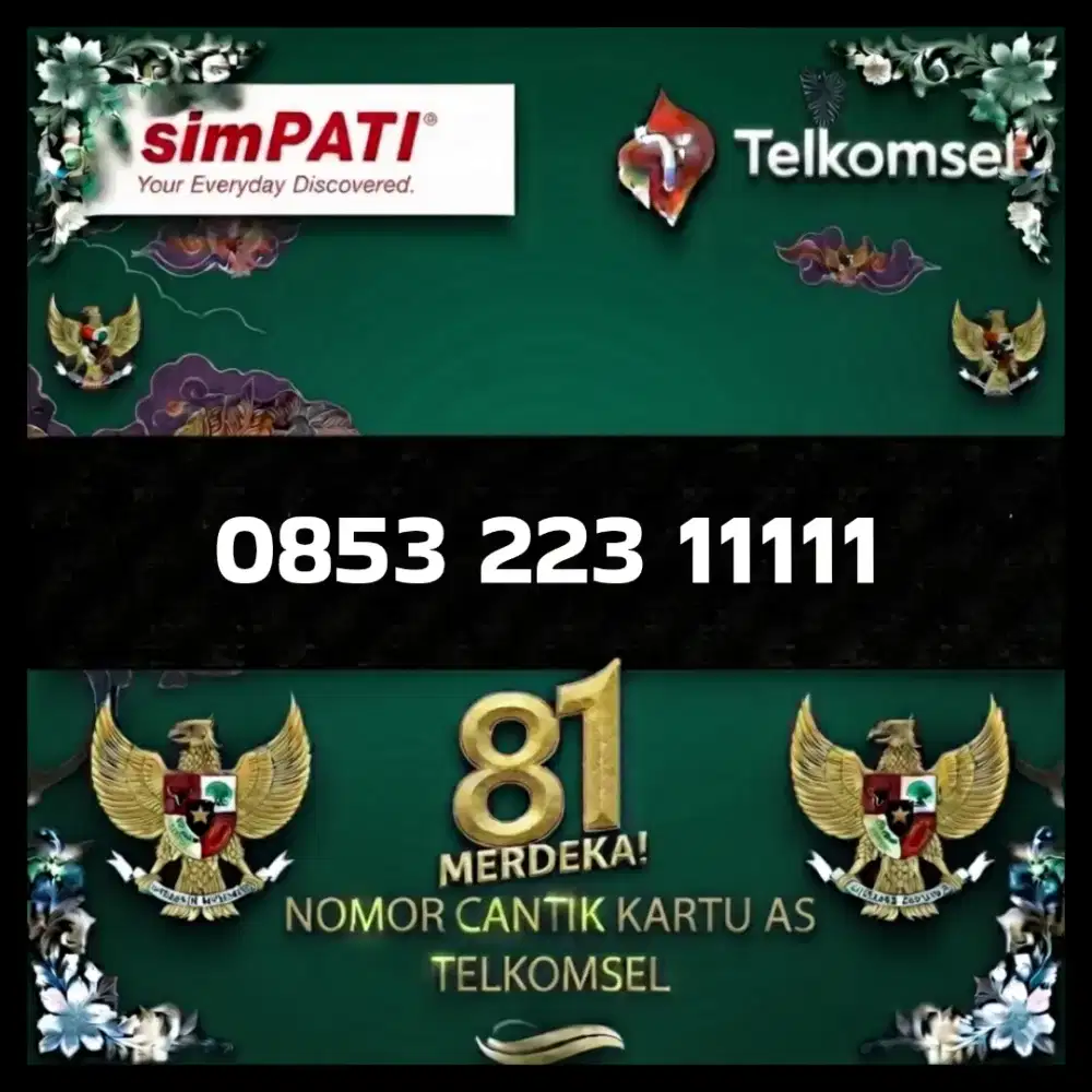 Nomor cantik Telkomsel kartu as super