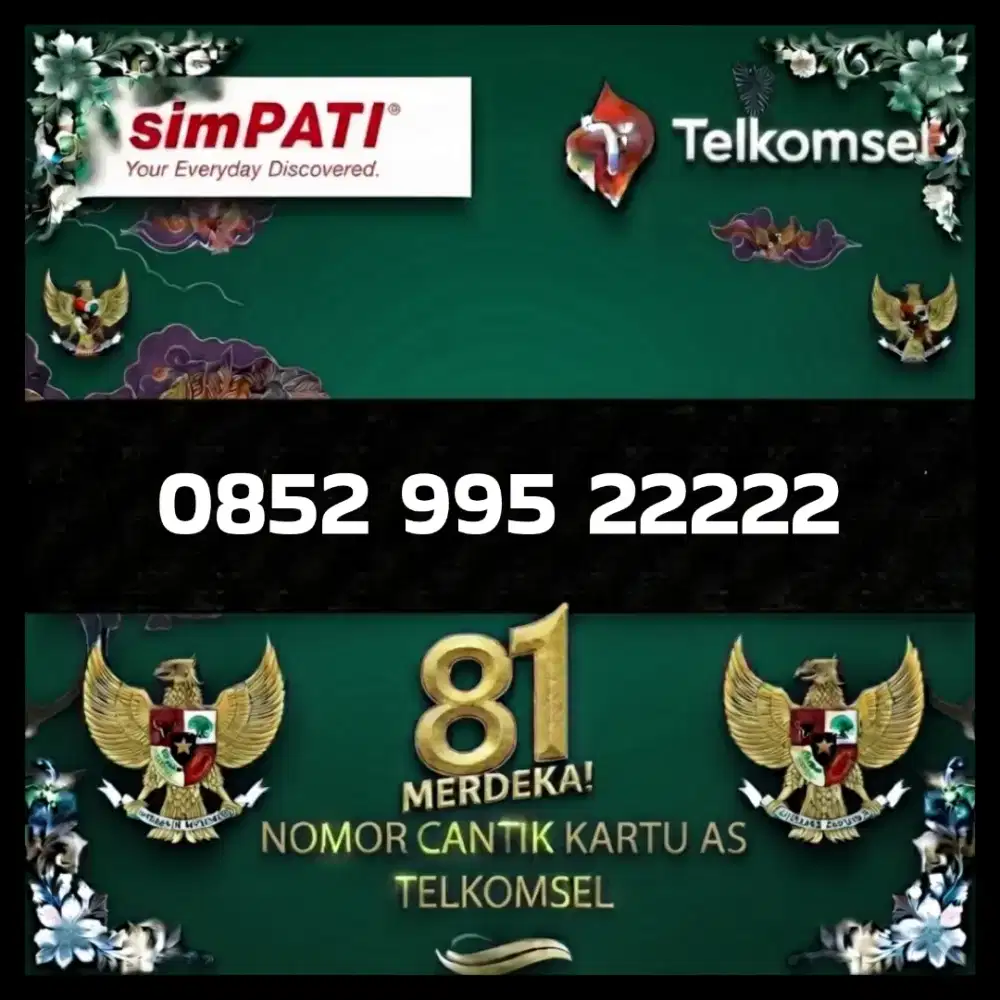 Nomor cantik Telkomsel kartu as super
