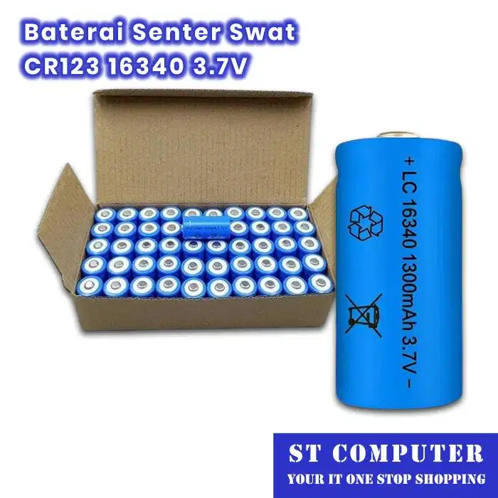 Baterai Senter Swat CR123 / 16340 3.7V