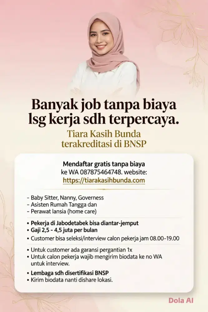 Banyak Job: Baby Sitter ART & Perawat Lansia Terpercaya -Terakreditasi