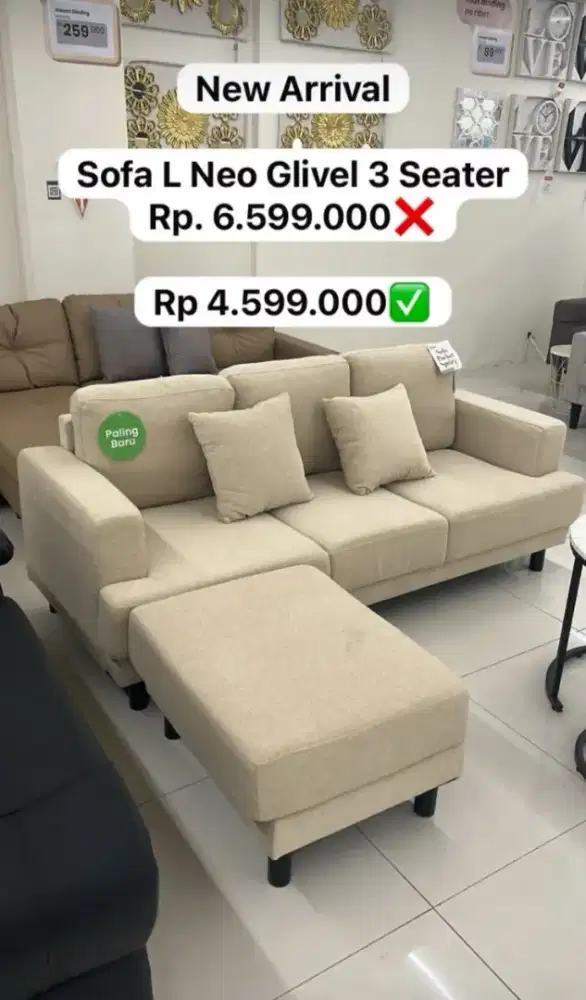 NEW PRODUCT SOFA 3S L NEO GLIVEL