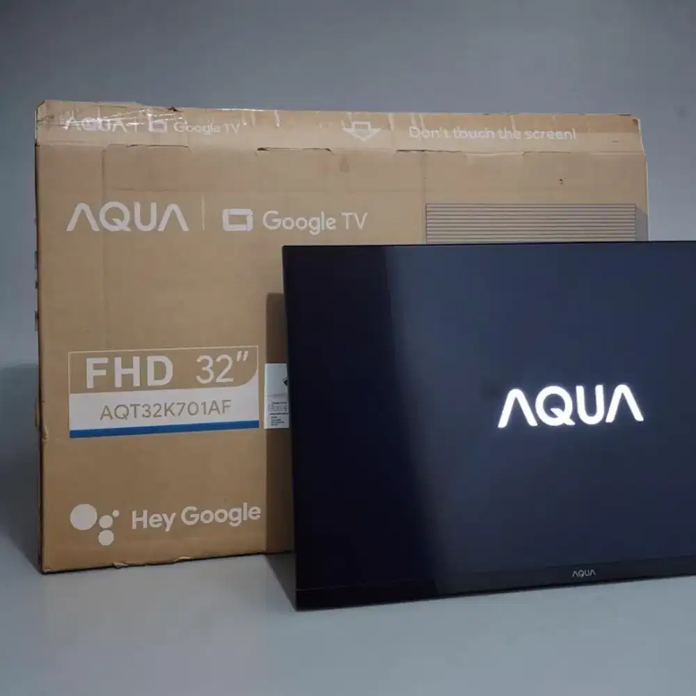 TV AQUA Android 32 inci terbaru - masih mulus seperti baru