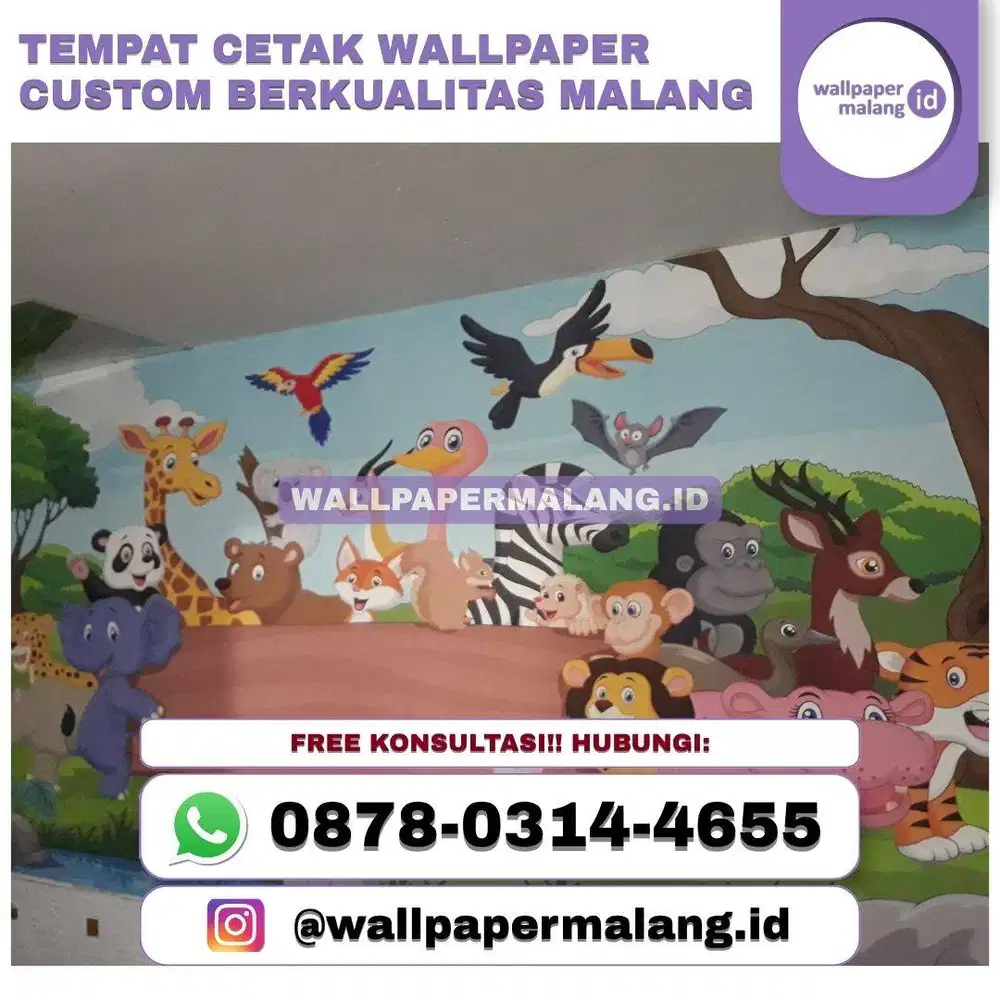 Tempat cetak wallpaper custom berkualitas malang