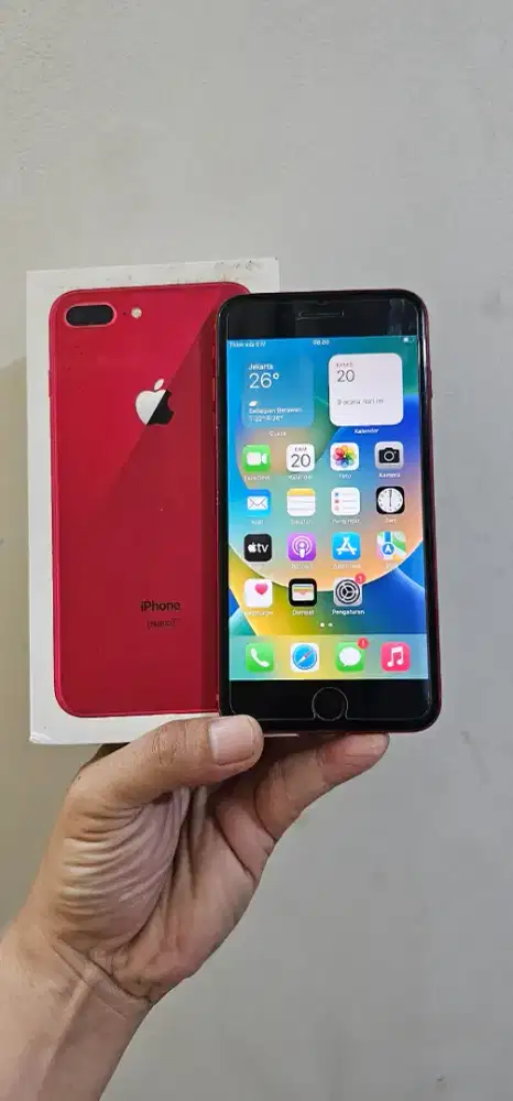IPhone 8 Plus 64gb Red Product Fullset