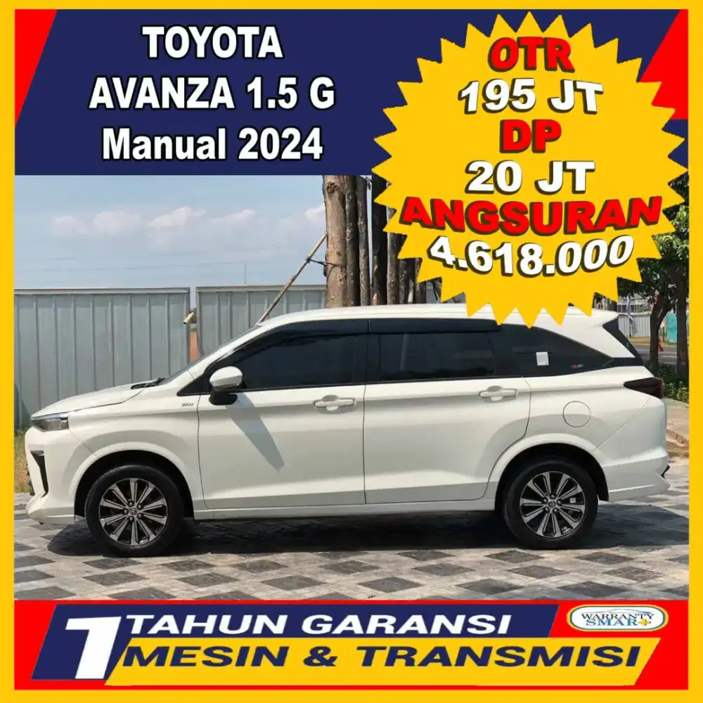 Toyota AVANZA G 1.5 mt 2024