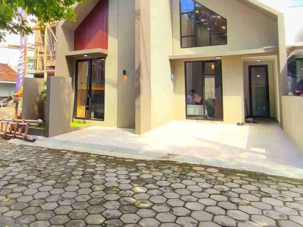 dijual rumah 1 lantai Scandinavian furnish dekat jogjabay dan maguwoharjo