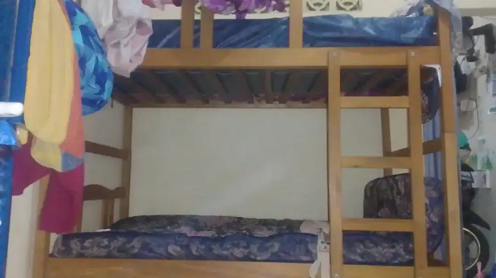 Ranjang tingkat kasur tingkat kayu