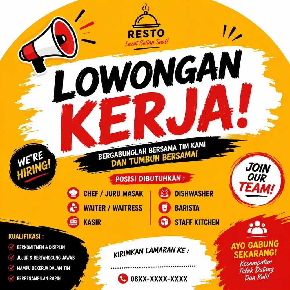 LOWONGAN RESTO BAKMI AYAM