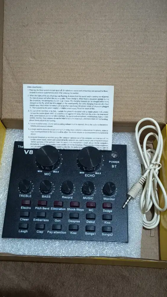 Sound card v8 cocok untuk ngelive