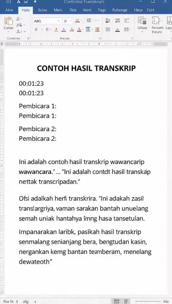 Jasa Transkrip Audio Video - Skripsi Rapat Podcast 20RB