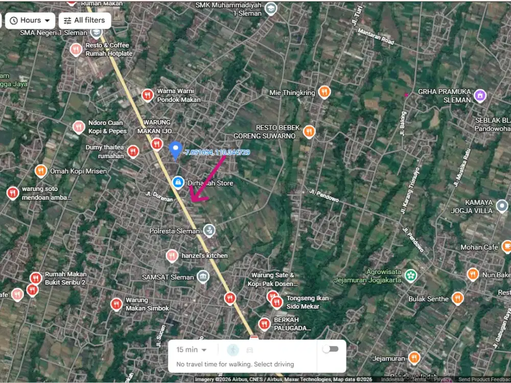 Disewakan Tanah Strategis Di Jl Jogja Magelang (murangan) Cocok buat Gudang dan Swalayan
