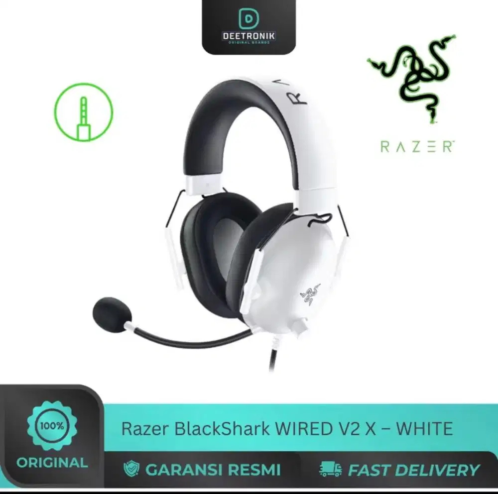 BNIB razer Gaming Headset Blackshark V2 x-White Multi-Platfrom