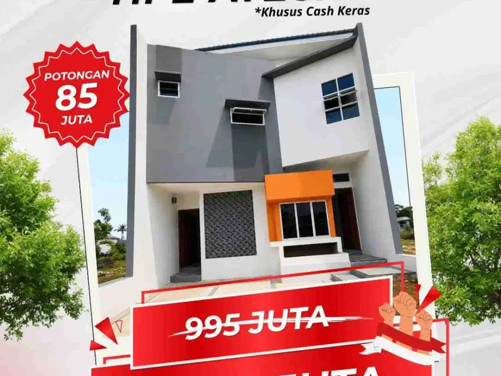 PROMO RUMAH 2 LANTAI KOTA MAKASSAR TELKOMAS DEKAT FASILITAS UMUM KAWASAN STRATEGIS