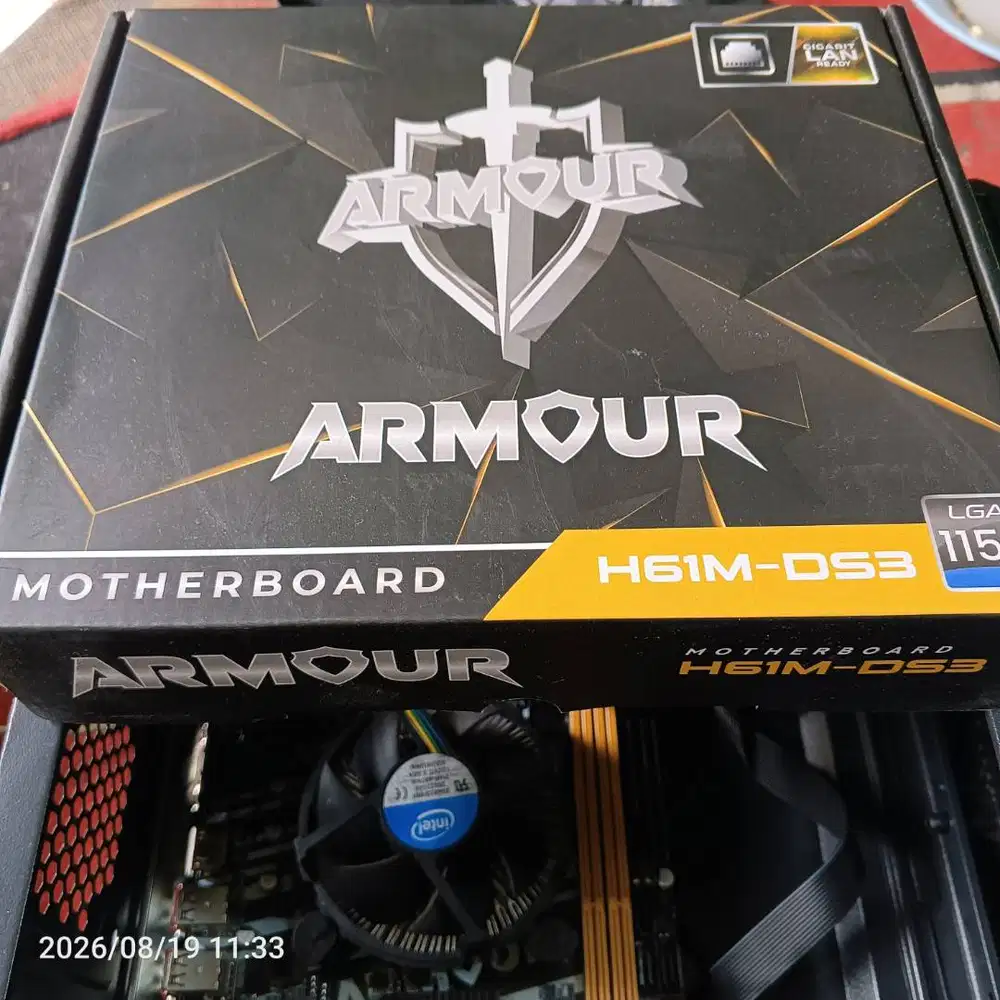 Mobo Intel H61 New + Intel Core I5-3470