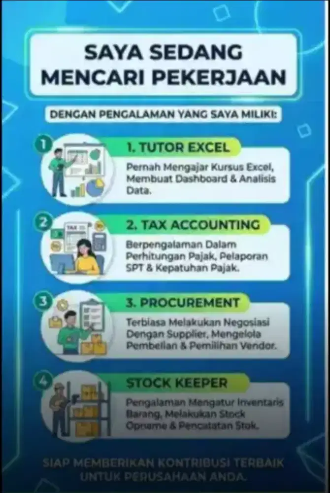 Cari kerja accounting dan pajak