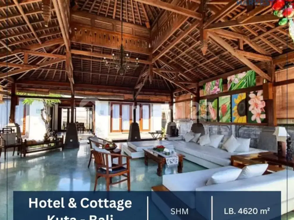 Dijual Cepat - Hotel Dan Cottage Luxury Resort Full Furnished Banyak Fasilitas Dan Selling Point Di Kuta, Bali