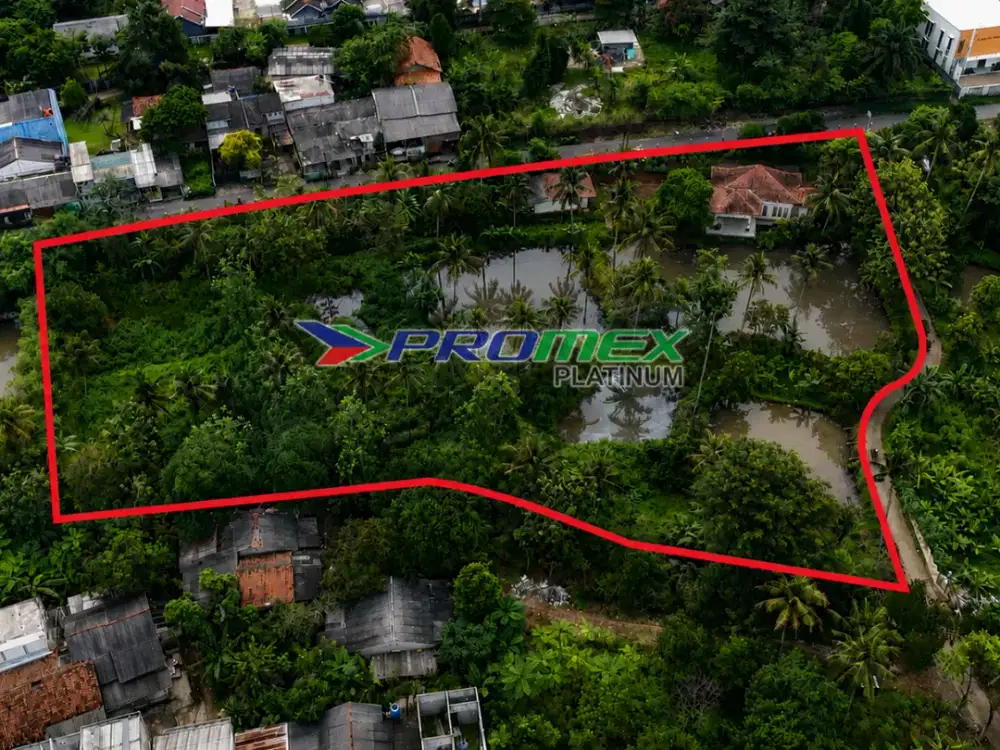 Jarang Ada Tanah Luas Ada Rumah dan Empang Nuansa Resort Dekar Terminal & Tol Sawangan Depok