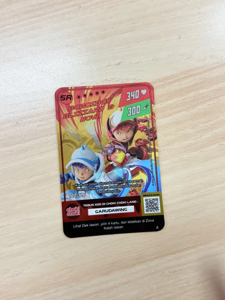 KARTU BOBOIBOY series SR