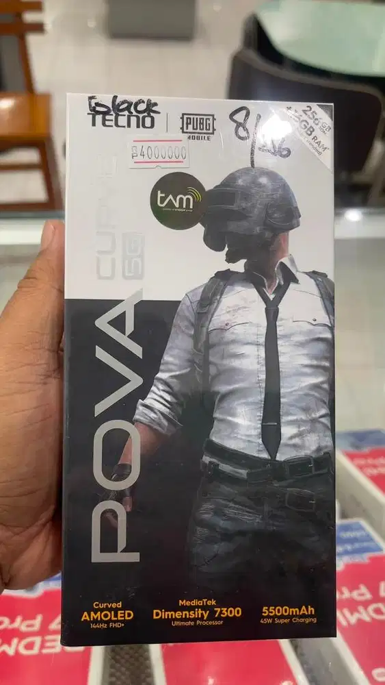 Tecno Pova Curve 5G 8/256gb baru