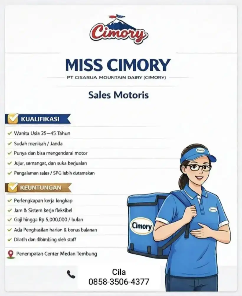 Sales Motoris Miss Cimory