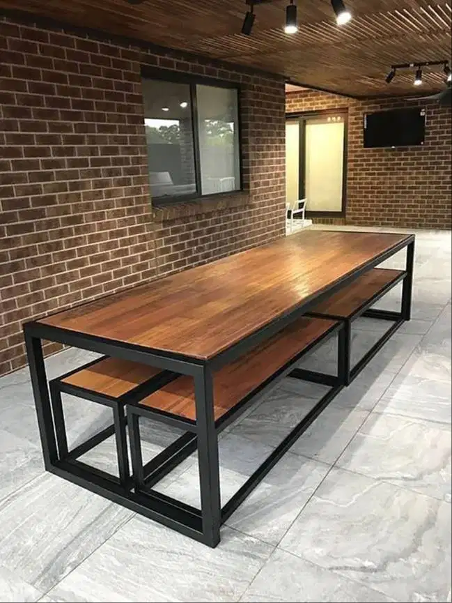 Furniture Industrial Besi Kayu untuk Rumah & Usaha