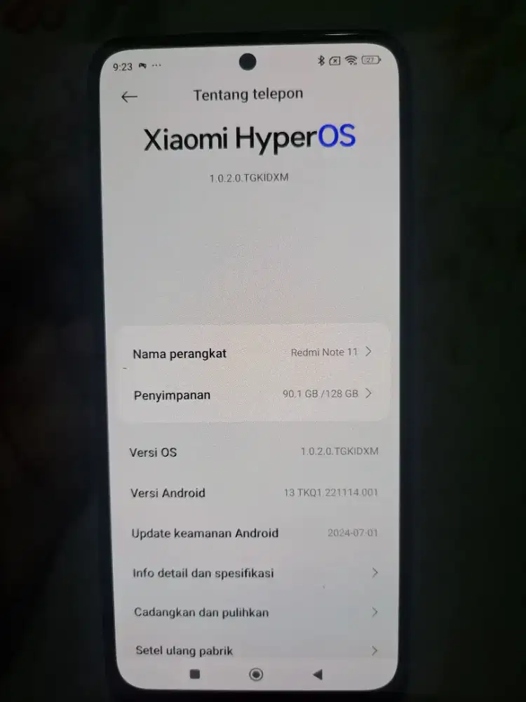 Xiaomi Redmi note 11 hyper OS 6/128