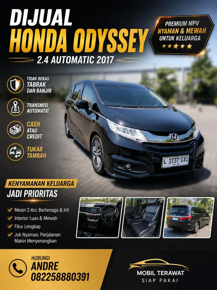 Honda oddysey odyssey odysey2.4 Automatic 2017