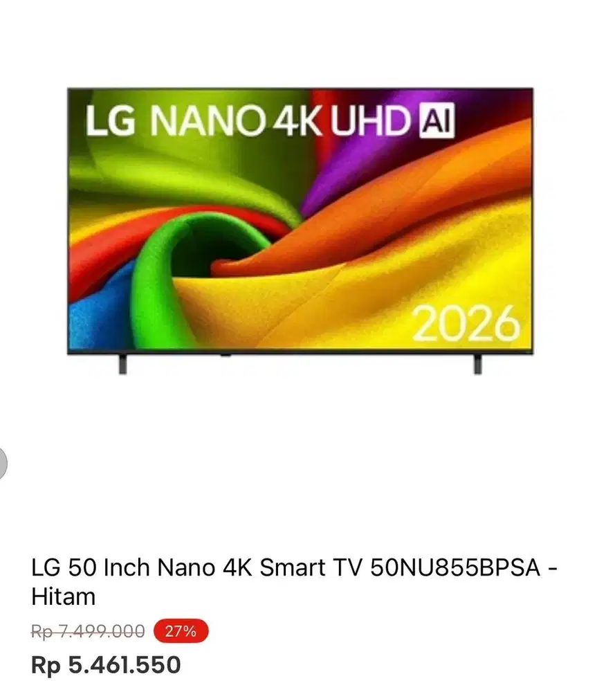 LG SMART TV 4K 50inci