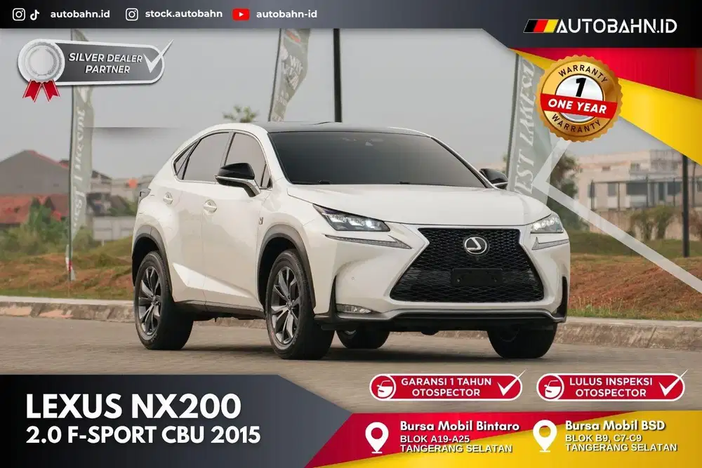 Lexus NX200t CBU F-Sport Japan Full Spec 2.0 2015