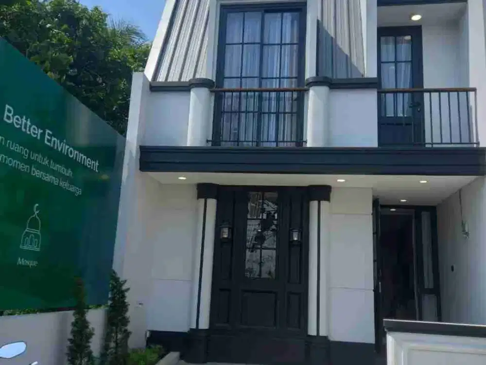 Dijual Rumah Baru, American Style, 2 lantai, 3 kamar, dekat stasiun Bogor