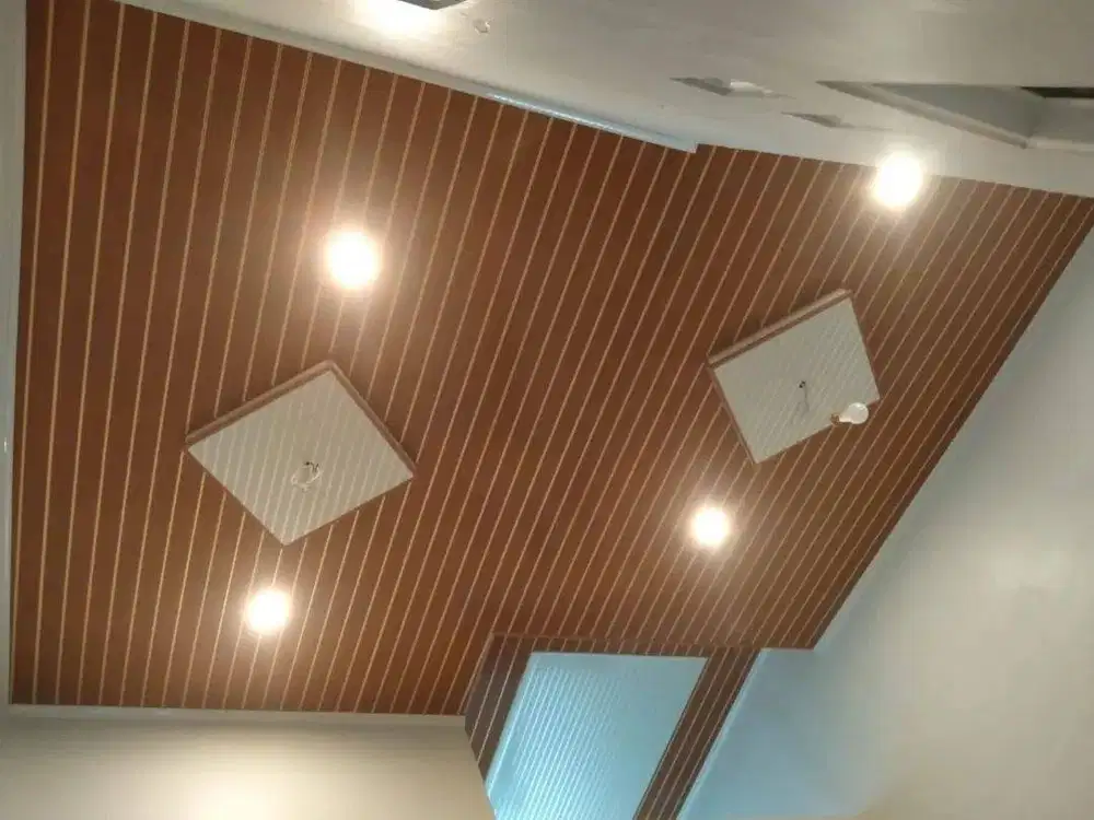 Sekat Plafon Partisi PVC GRC Gypsum Jasa Tukang Pasang Wall Moulding